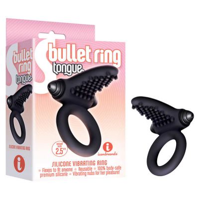 Tongue Style Vibrating Cock Ring