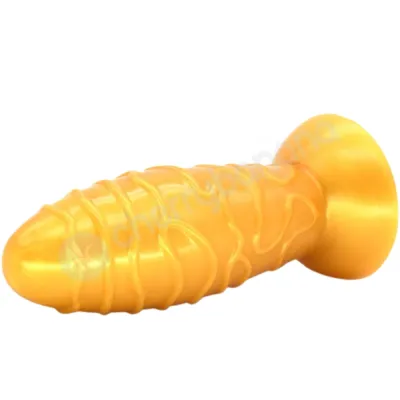 Faak Gold Dome Anal Plug Dildo