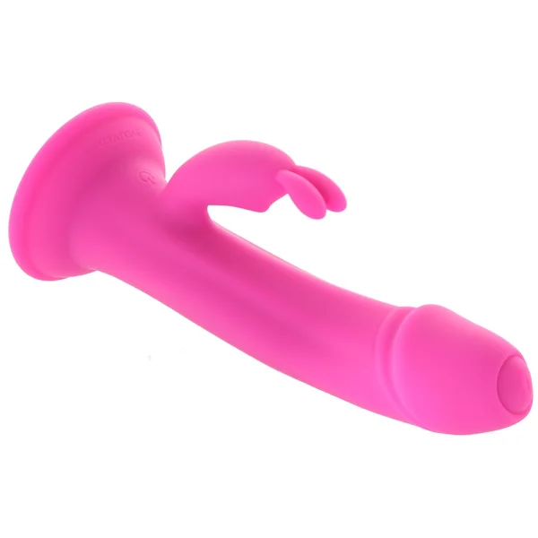 Somebunny To Love Silicone Rechargeable Waterproof Dual Stimulation Vibrator By Evolved Novelties - Pink