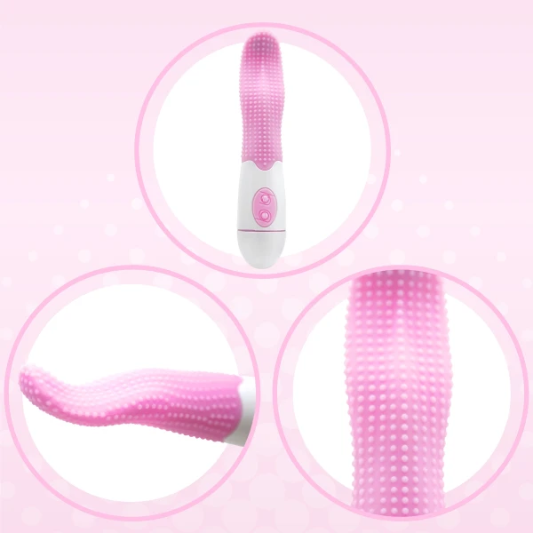 Flexible Tongue Vibrator with Nubs **Only 1 Per Order