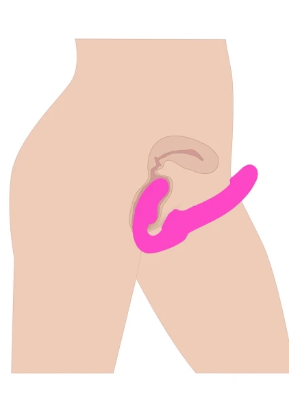 Evoke Rechargeable Vibrating Silicone Strapless Strap On
