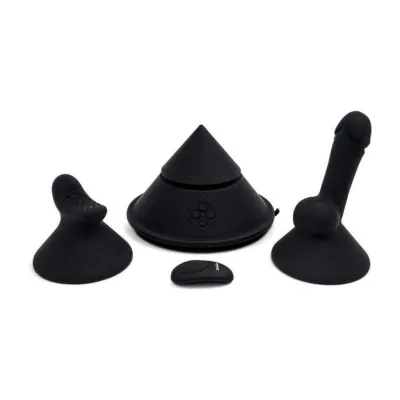 Cowgirl Cone Premium Sex Machine with Remote and App Control Black