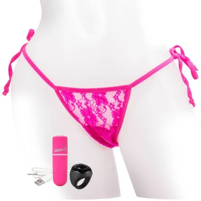 Charged My Secret Rechargeable 10 Function Remote Control Panty Vibe By Screaming O Pink