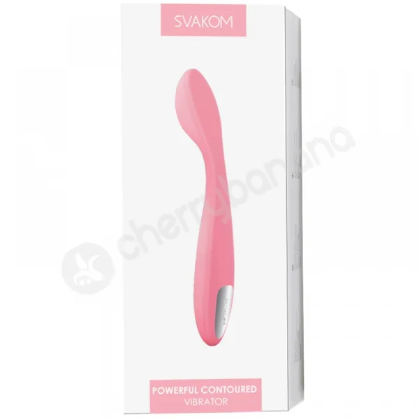 Svakom Keri Pink Slim Curved Clit & G-Spot Vibrator