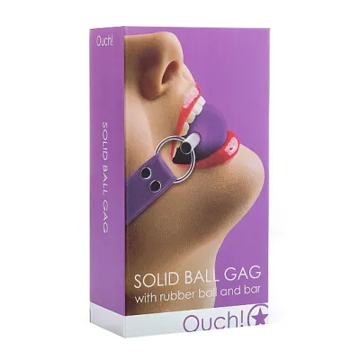 Solid Ball Gag Purple