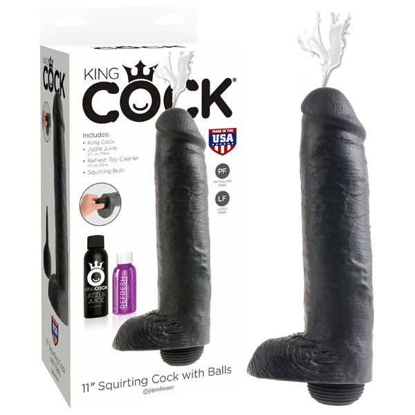 11" Squirting Cock + Balls