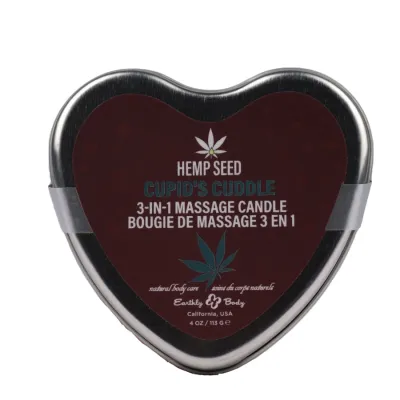 Hemp Seed 3 In 1 Massage Heart Candles Cupid s Cuddle