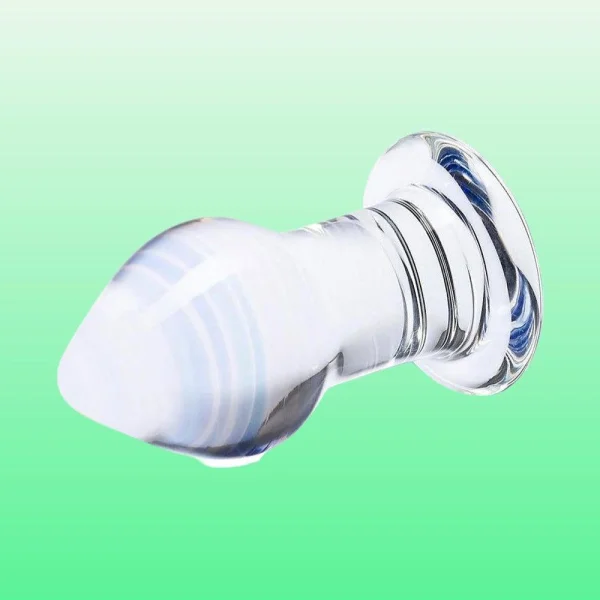 Gläs Amethyst Rain Glass Butt Plug Dildo