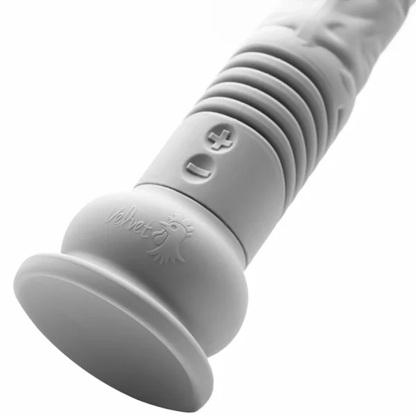 The Velvet Thruster Teddy GS Ultra Powerful G-Spot Thrusting Silicone Dildo - Lilac