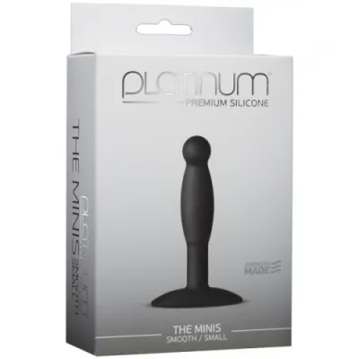 Platinum Premium Silicone The Minis Black Smooth Small