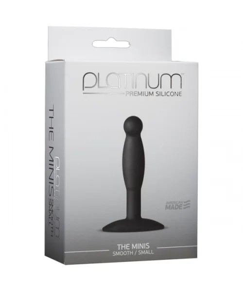 Platinum Premium Silicone The Minis Black Smooth - Small