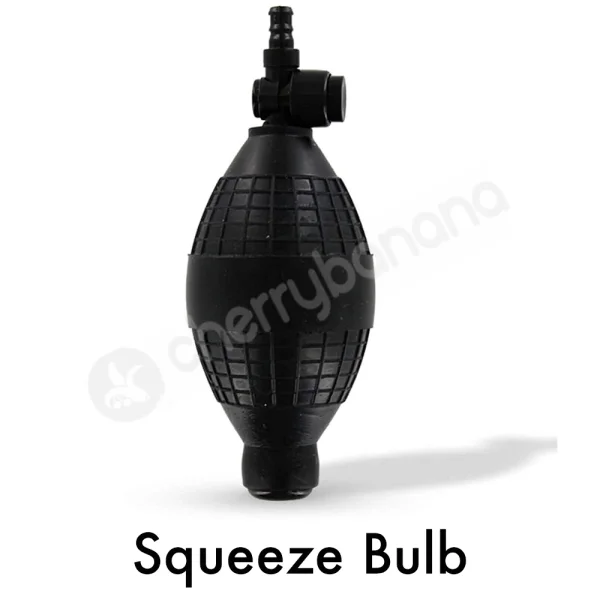 Cherry Banana Pumped Clear Gauged Bulbed Penis Pump