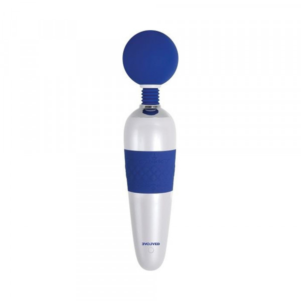 Evolved On The Dot Wand 7 Vibrating Functions 4 Speeds Per Function Silicone Head Usb Rechargeable C