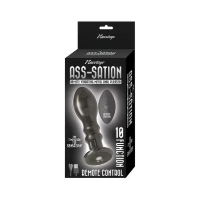 Butt Plugs Ass sation Remote Vibrating Metal Anal Pleaser Black