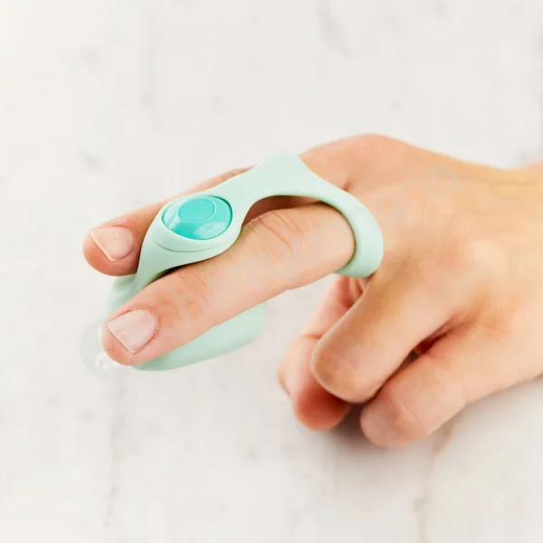 Dame Fin Orange Finger Vibrator