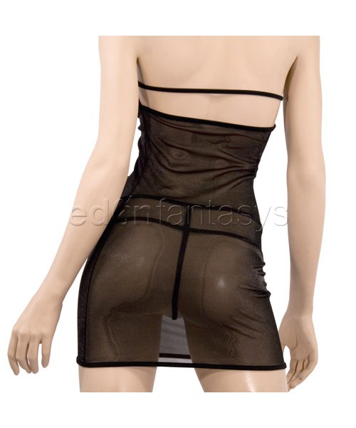 Sheer chemise with decorative motif