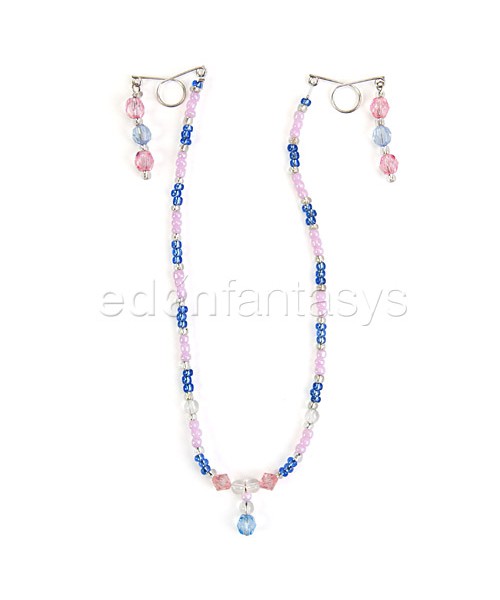 Beaded chain nipple huggers