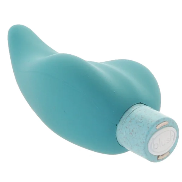 Gaia Eco Caress Rechargeable Waterproof Plant Based Clitoral Vibrator By Blush - Aqua