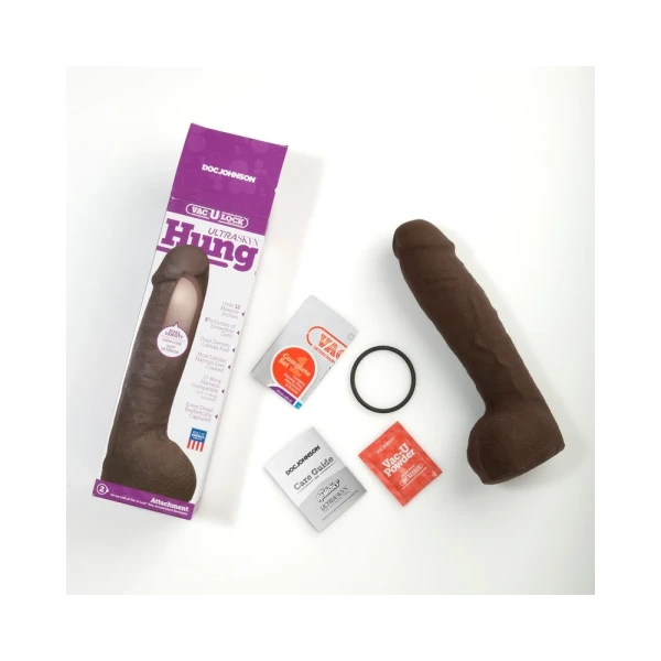 Vac-U-Lock 12 inches Ultraskyn Hung Dong