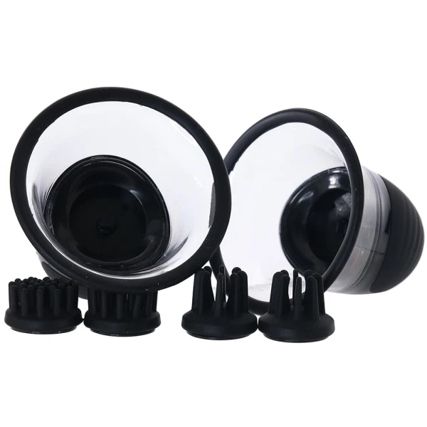 Size Matters  Rotating Nipple Suckers in Black