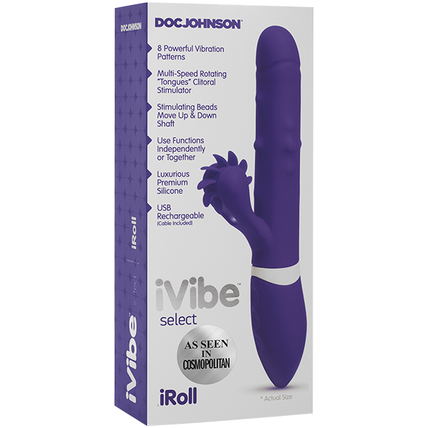iVibe Select - iRoll Rabbit Vibe with Clit Spinner 