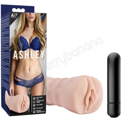 M For Men Ashley X5 Plus Ultra Soft Stroker With Bullet Vibe
