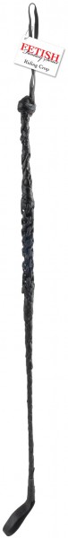 Riding Crop Black Leather