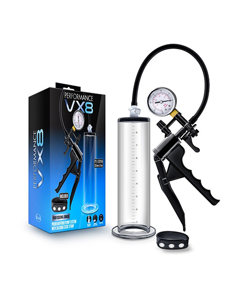 Blush - VX8 Premium Penis Pump System With Silicone Cock Strap