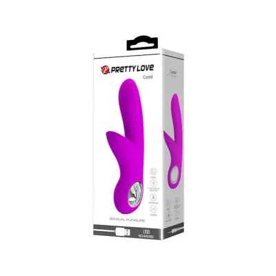 Carol Double Delight Rabbit Vibrator Pink 7 4 Inch