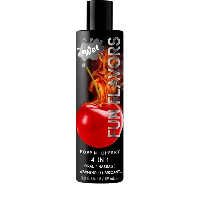 Wet Fun Flavours Warming Popp n Cherry 3 0 fl oz 89ml