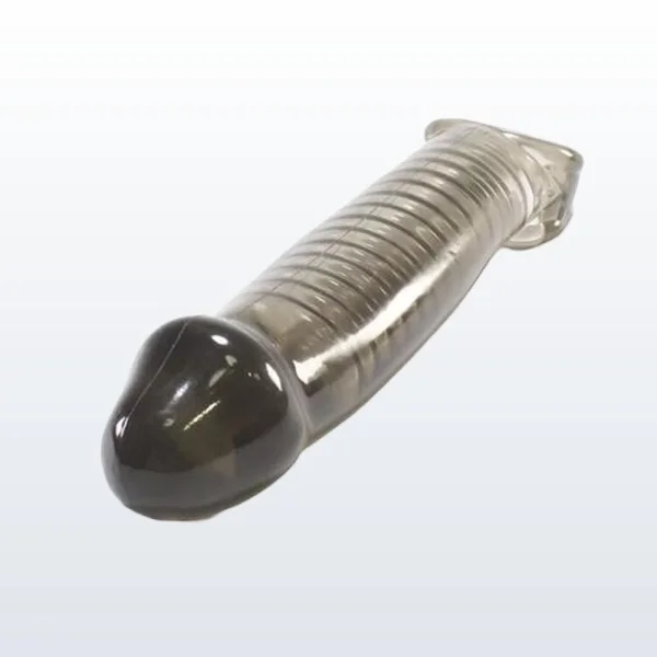 Oxballs Muscle Smooth Cocksheath Atomic Jock Penis Extender - Smoke — image 6 of 10