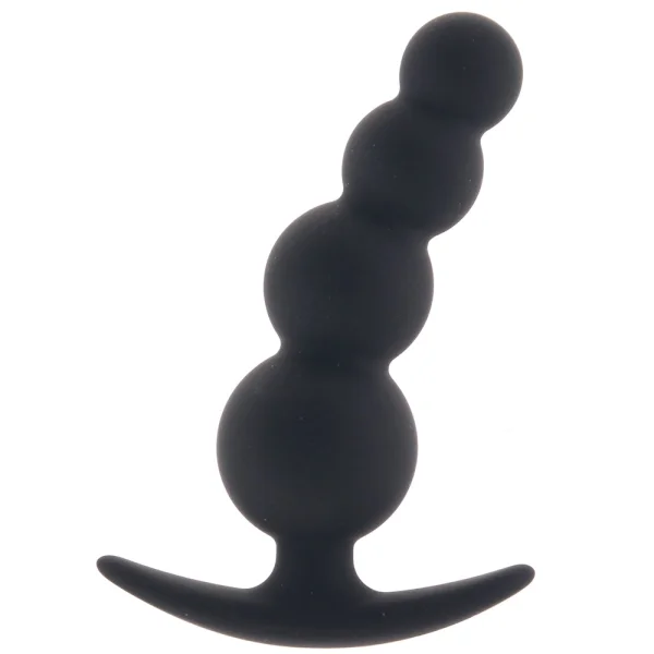 Boundless Beaded Plug Silicone Butt Plug By CalExotics - Black — image 14 of 15