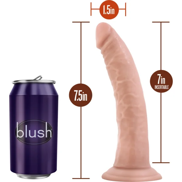 Dr. Skin 7 Inch Basic Realistic Dildo With Suction Cup by Blush - Vanilla
