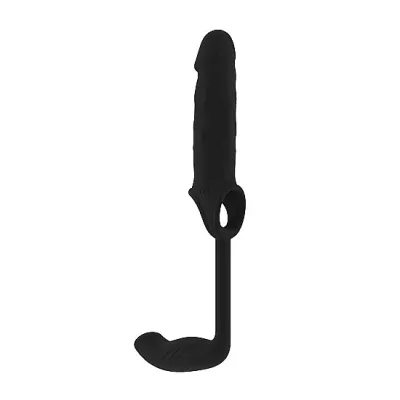 Sono No 34 Stretchy Penis Exten and Plug Black
