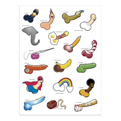Pipe Dreams Bachelorette Party Favors Pin the Widget on the Midget