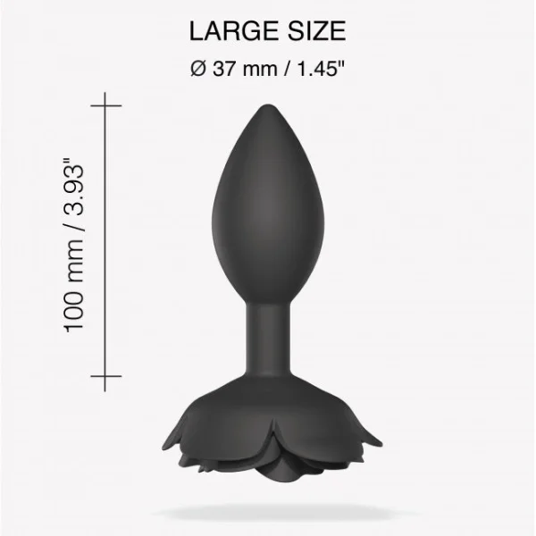 Open Roses Silicone Anal Plug
