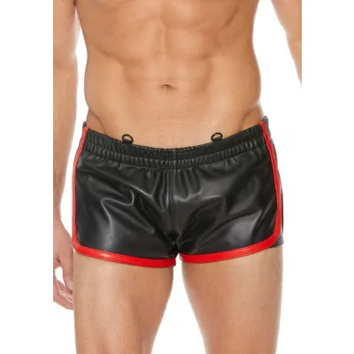 Versatile Leather Shorts L XL