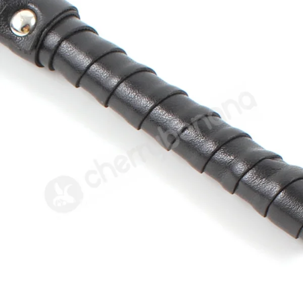 Cherry Banana Dare Black Faux Leather Flogger