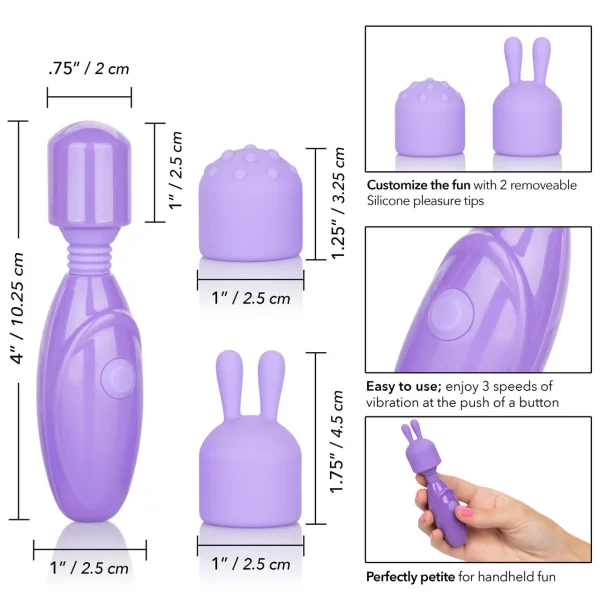 Dr. Laura Berman Olivia Rechargeable Mini  Massager With Attachments