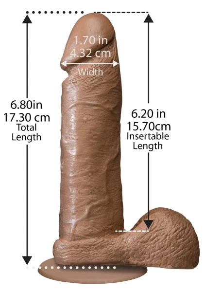 Realistic Cock 6 inch Black