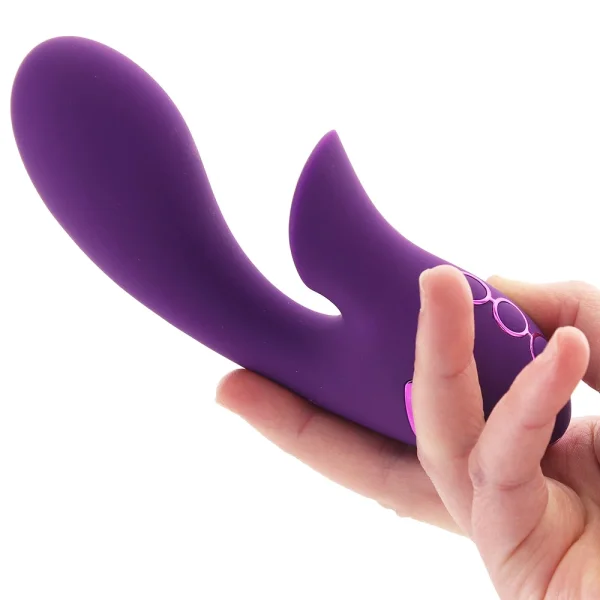 California Dreaming Huntington Beach Heartbreaker Rabbit Style Silicone Rechargeable Vibrator by CalExotics