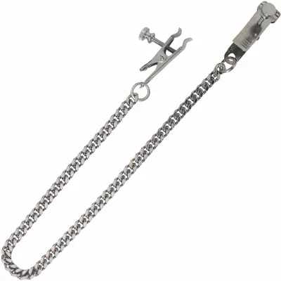 Spartacus Adjustable Duckbill Nipple Clamps With Chain