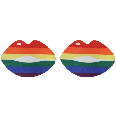 Pride and Holographic Lips Nipple Pasties