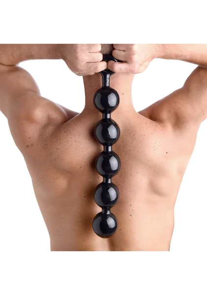 Black Baller Anal Beads — image 3 of 9