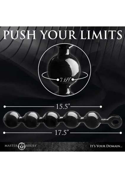 Black Baller Anal Beads — image 9 of 9