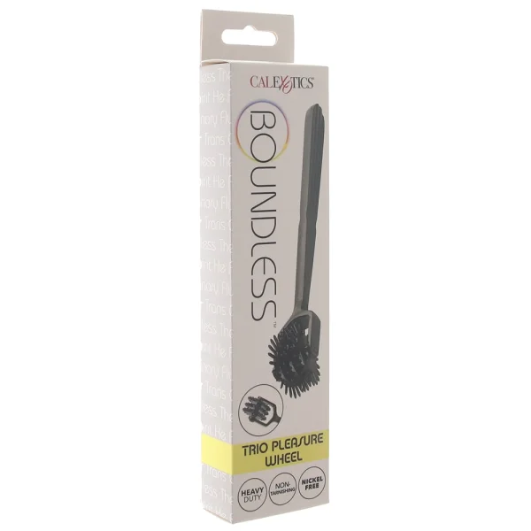 Boundless Trio Pleasure Wheel 22 Point Nickle-Free Alloy Pinwheel By CalExotics - Black