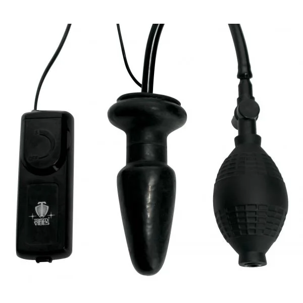Deluxe Wonder Plug Inflatable Vibrating Black — image 11 of 21