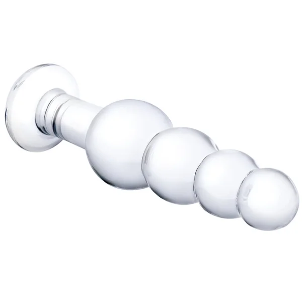 Glas 7.25-inch Beaded Butt Plug