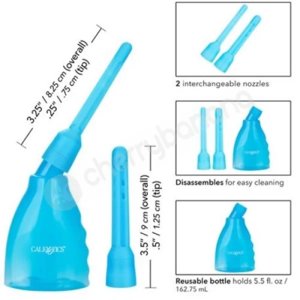 Calexotics Ultimate Blue Douche With 2 Interchangeable Nozzles