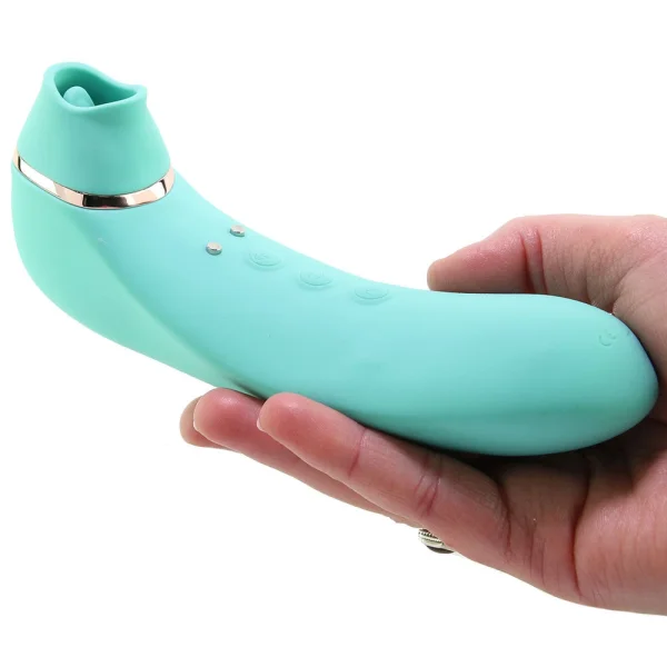 NU Sensuelle Trinitii XLR8 Powerful Flickering Tongue Vibrator with Suction